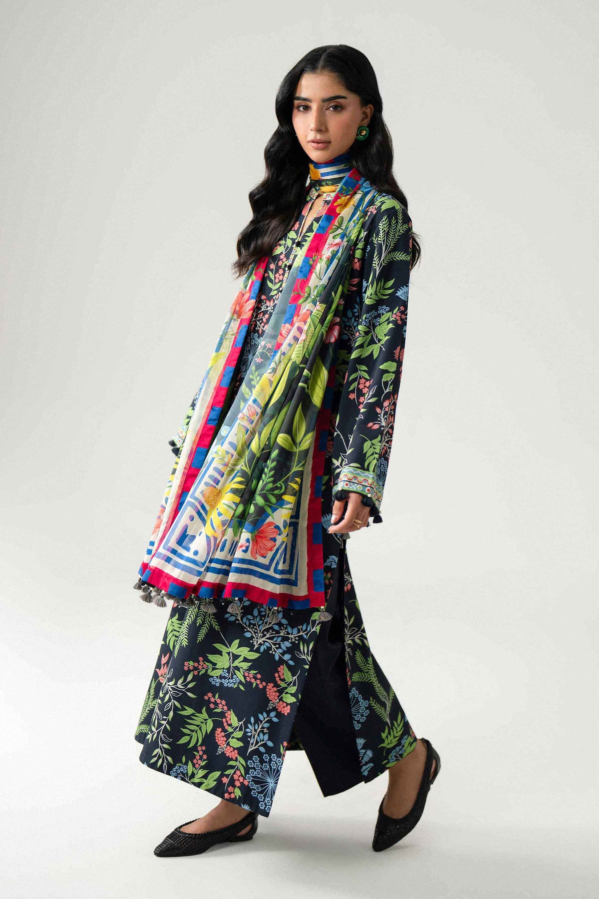 3 Piece - Digital Printed Suit - U3P-NISHA26WV1-7
