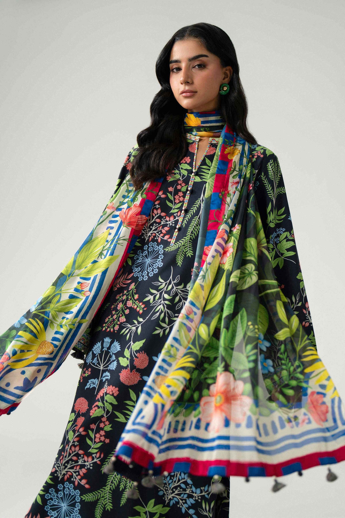 3 Piece - Digital Printed Suit - U3P-NISHA26WV1-7