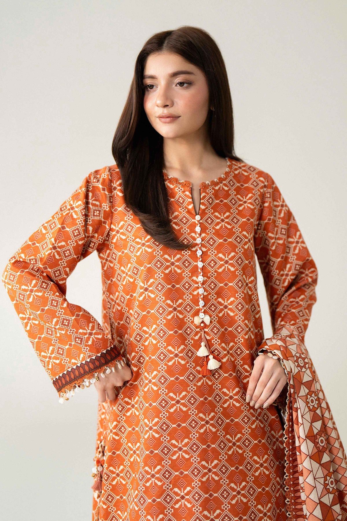 3 Piece - Printed Suit - U3P-NISHA26WV1-70
