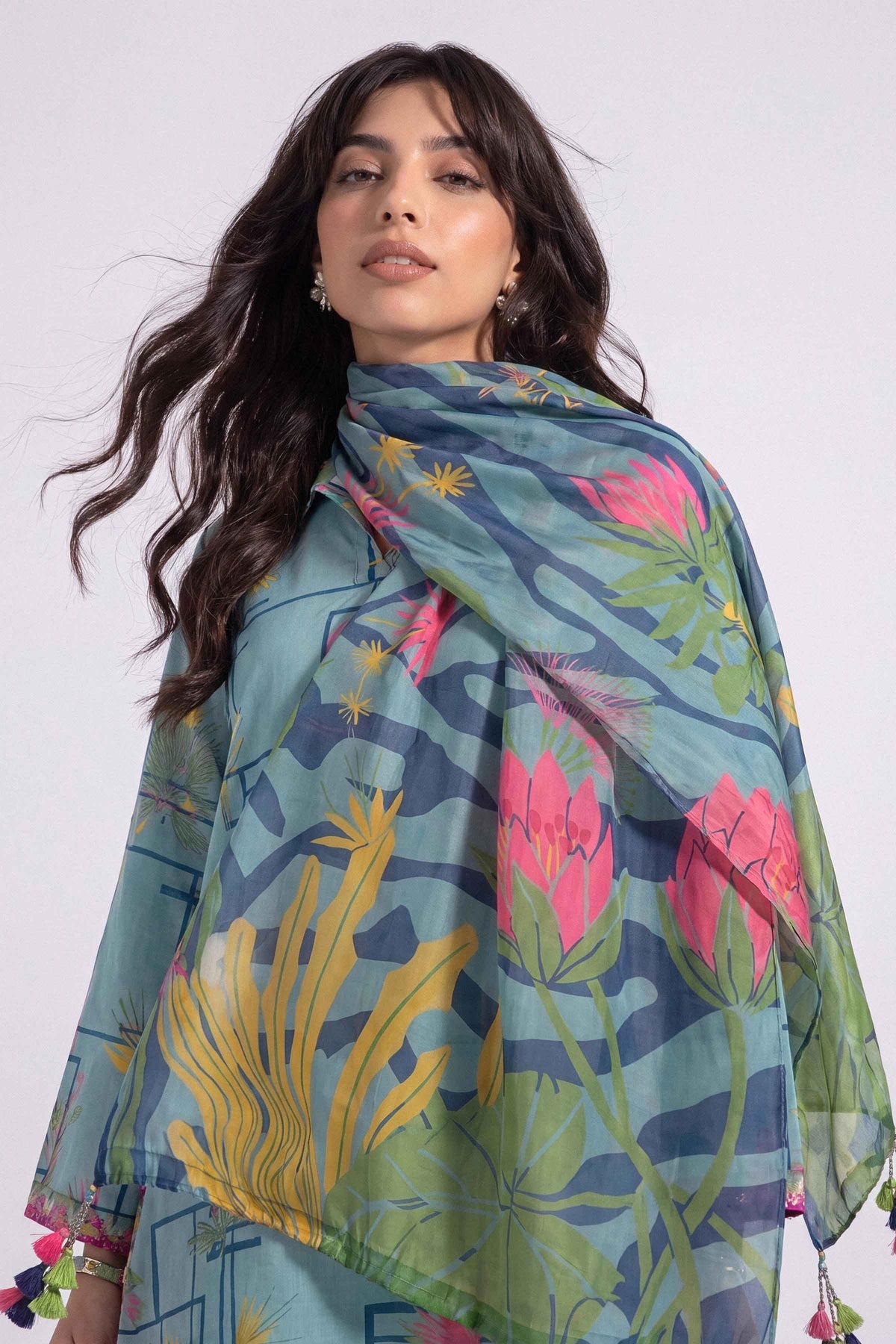 3 Piece - Digital Printed Suit - U3P-NISHA26WV1-8