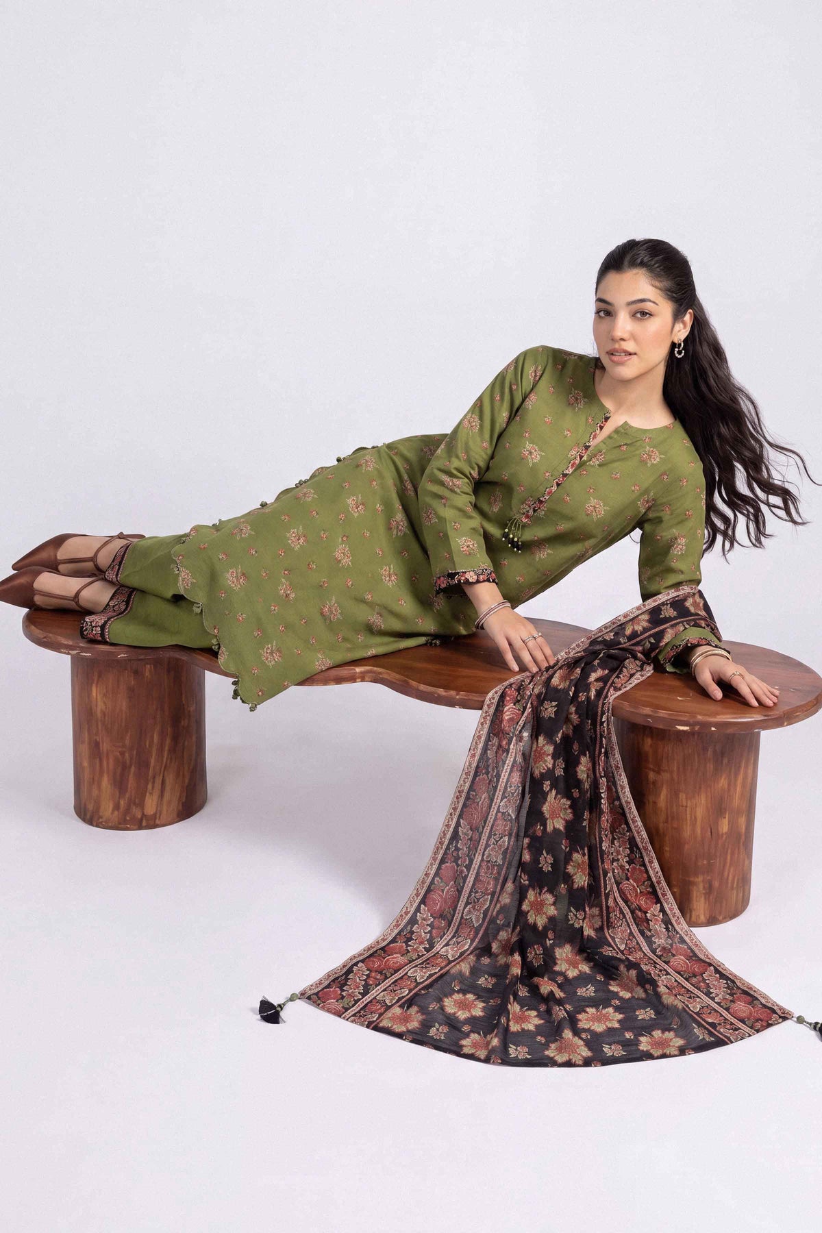 3 Piece - Printed Suit - U3P-NISHA26WV1-83