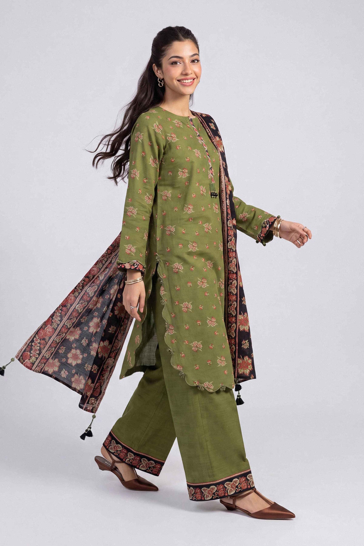 3 Piece - Printed Suit - U3P-NISHA26WV1-83