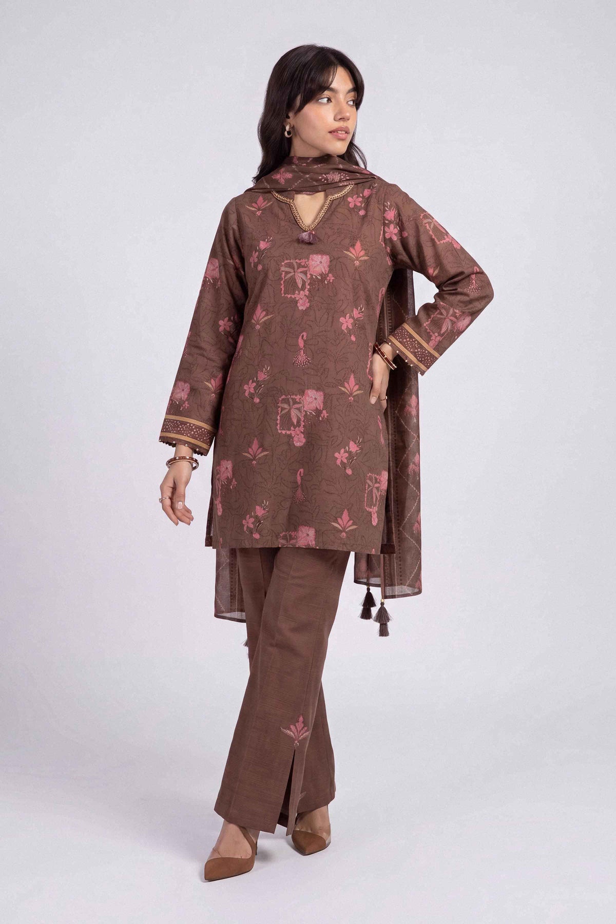 3 Piece - Printed Suit - U3P-NISHA26WV1-85