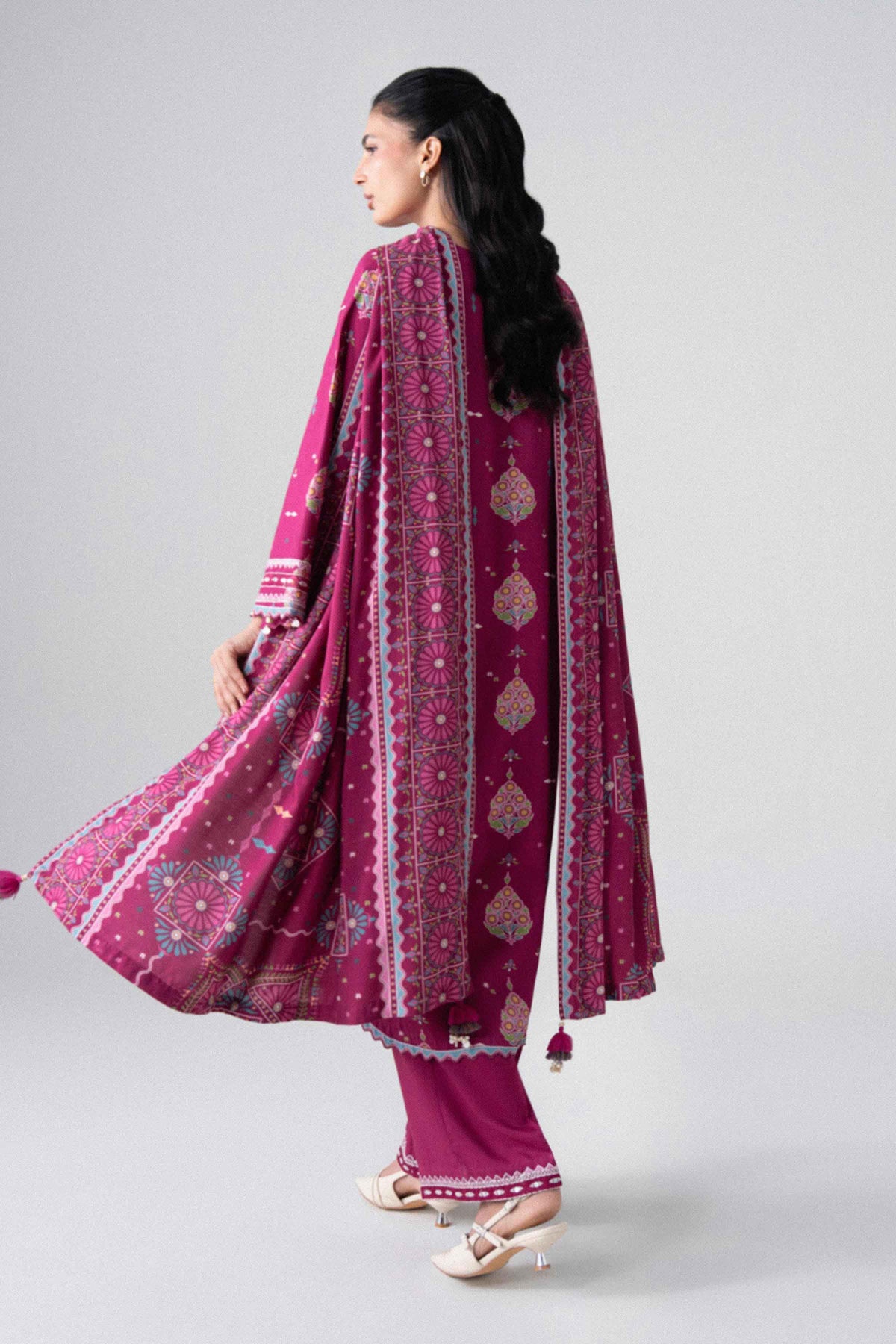 3 Piece - Printed Embroidered Suit - U3PE-NISHA26WV1-10