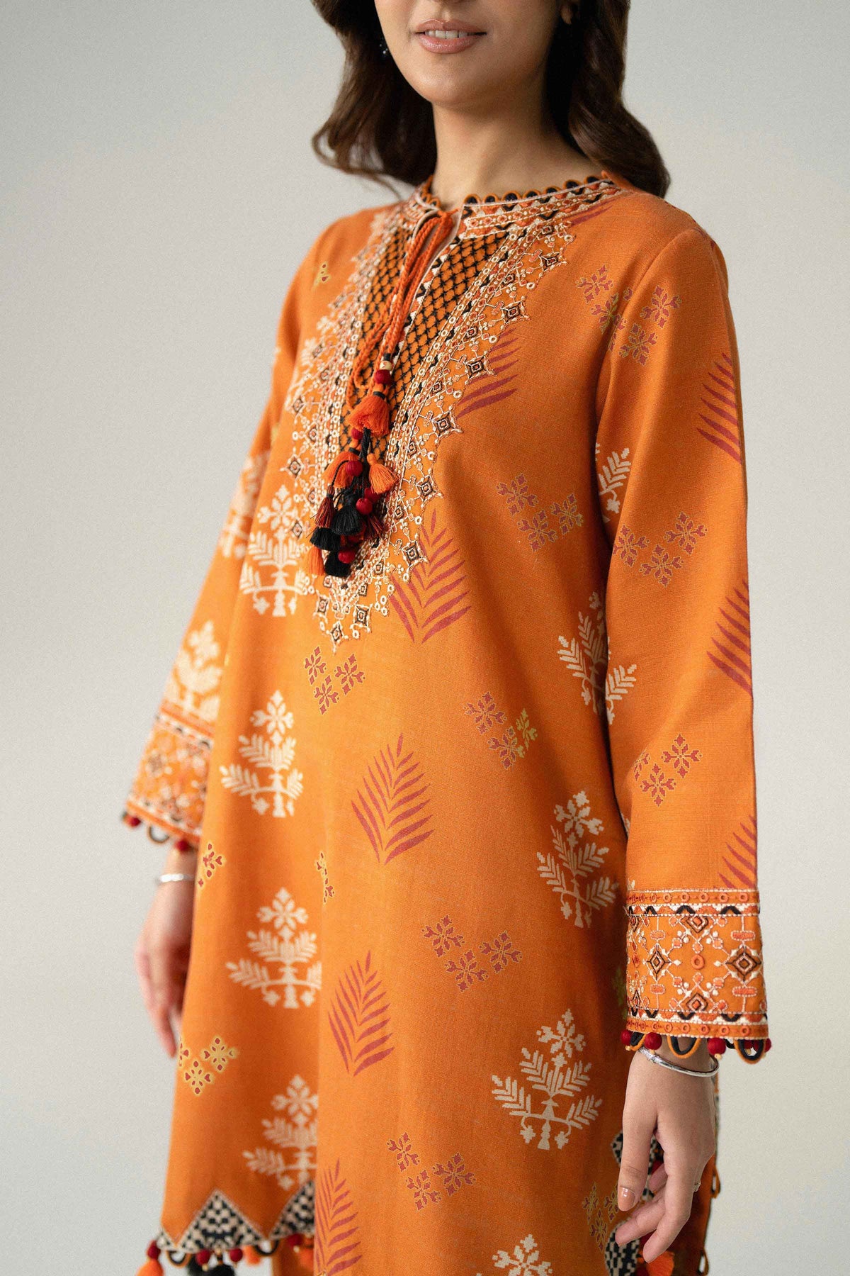 3 Piece - Printed Embroidered Suit - U3PE-NISHA26WV1-18