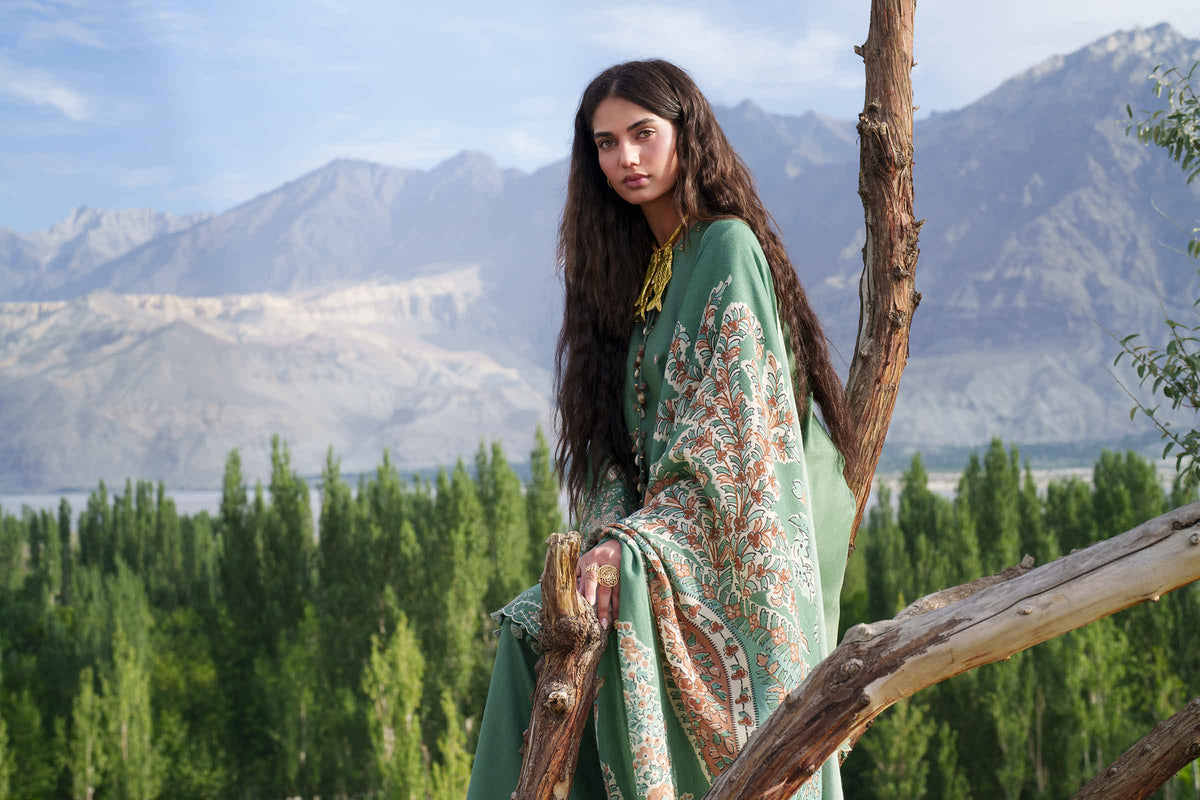 3 Piece - Printed Embroidered Suit - U3PE-NISHA26WV1-205
