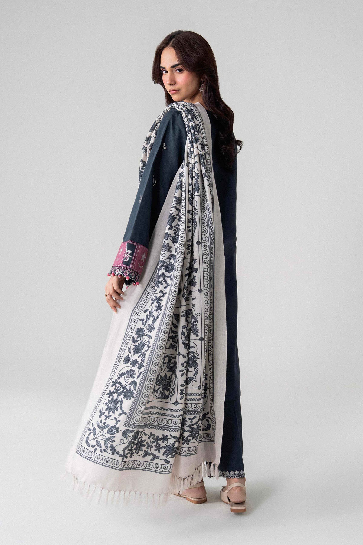 3 Piece - Printed Embroidered Suit - U3PE-NISHA26WV1-207