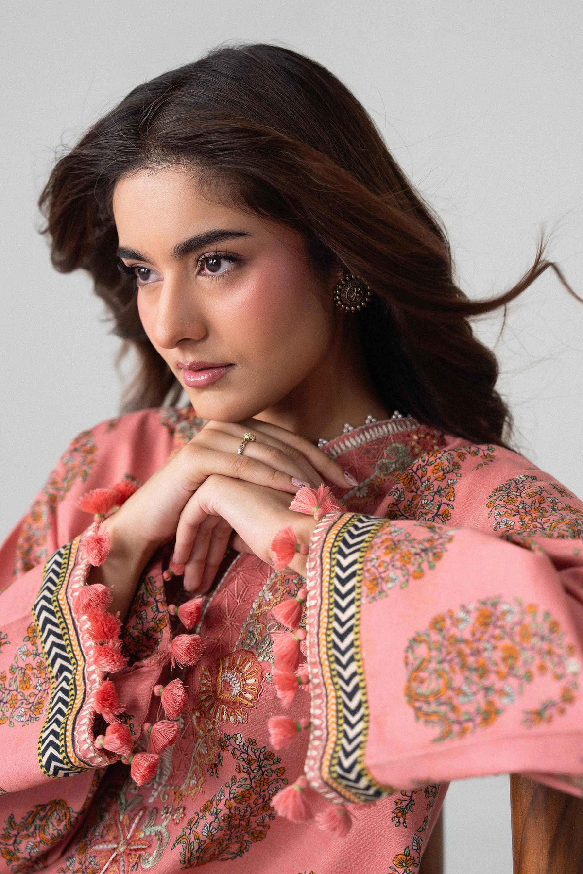 3 Piece - Printed Embroidered Suit - U3PE-NISHA26WV1-26