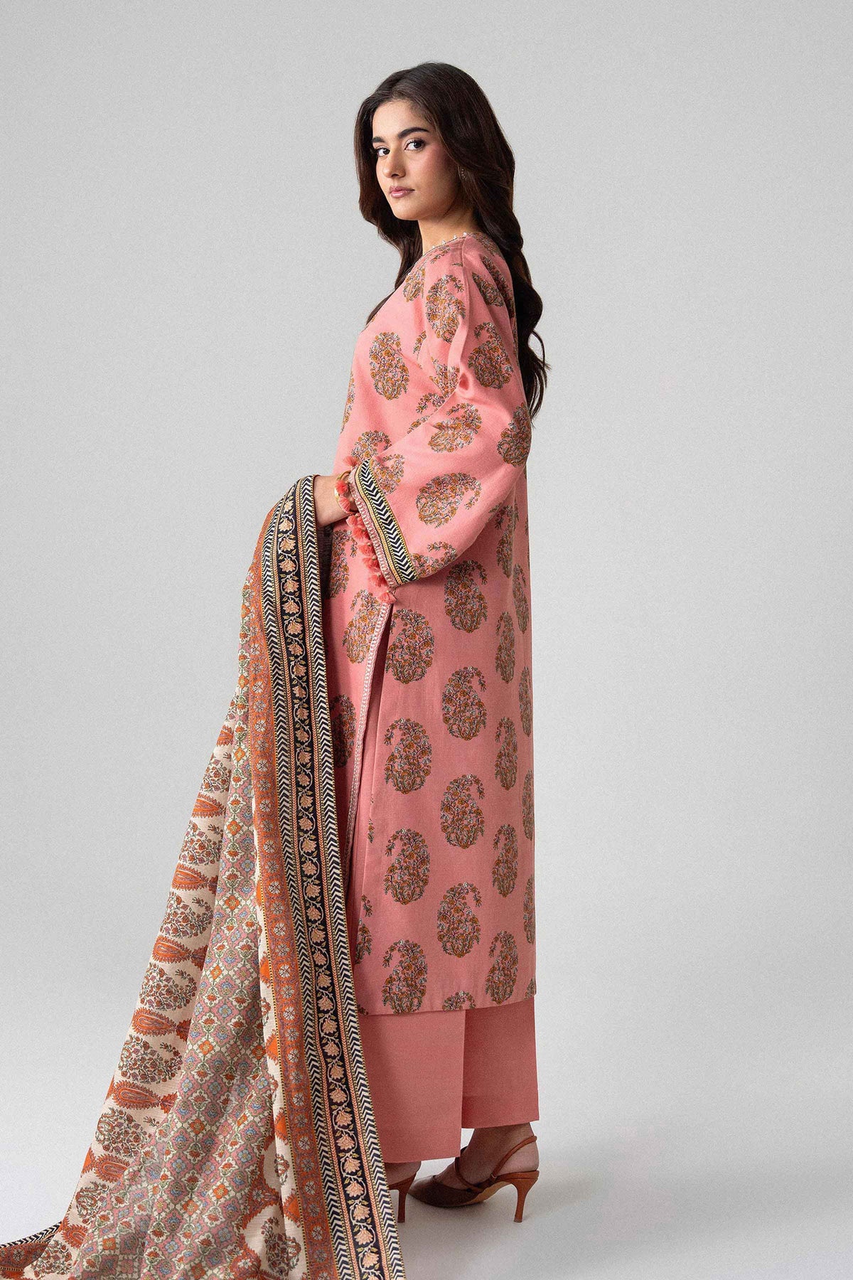 3 Piece - Printed Embroidered Suit - U3PE-NISHA26WV1-26