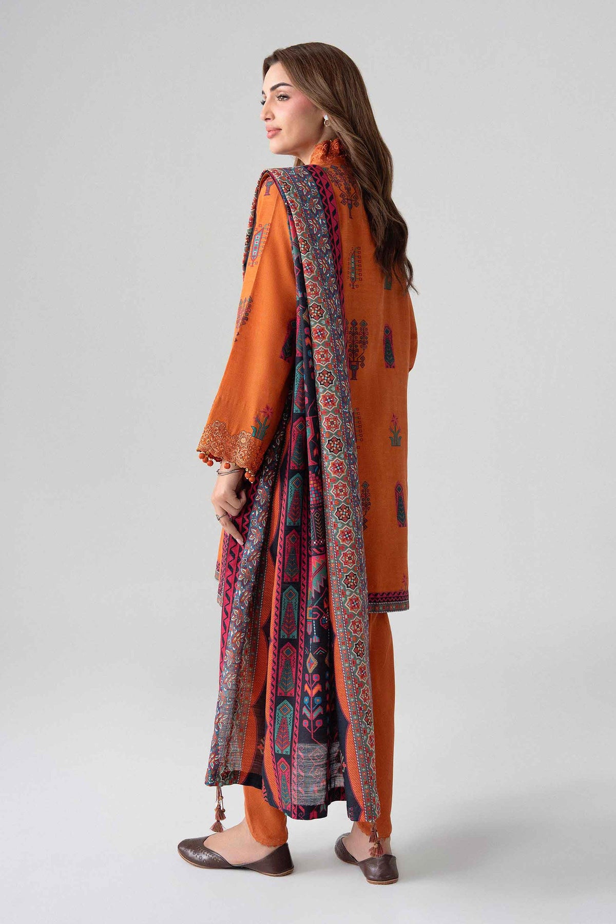 3 Piece - Printed Embroidered Suit - U3PE-NISHA26WV1-32