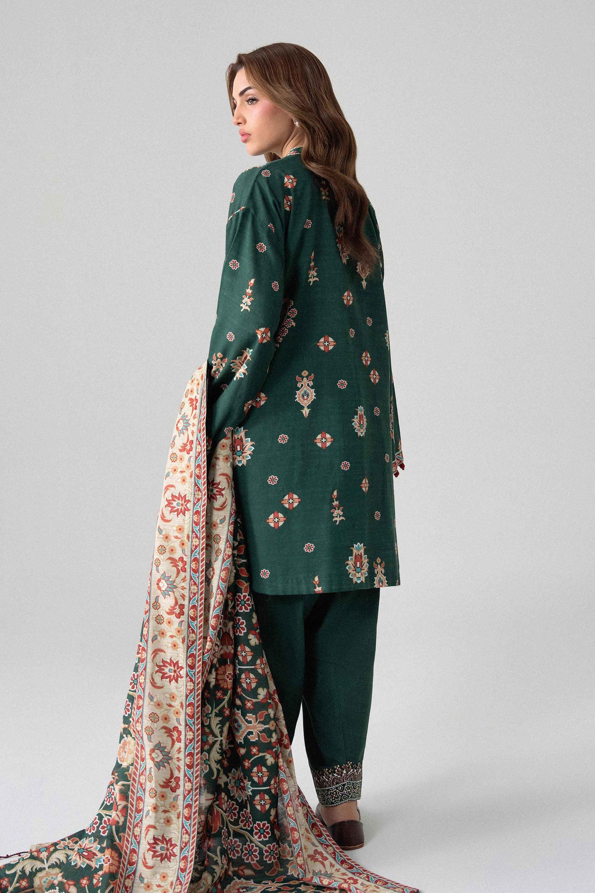3 Piece - Printed Embroidered Suit - U3PE-NISHA26WV1-34