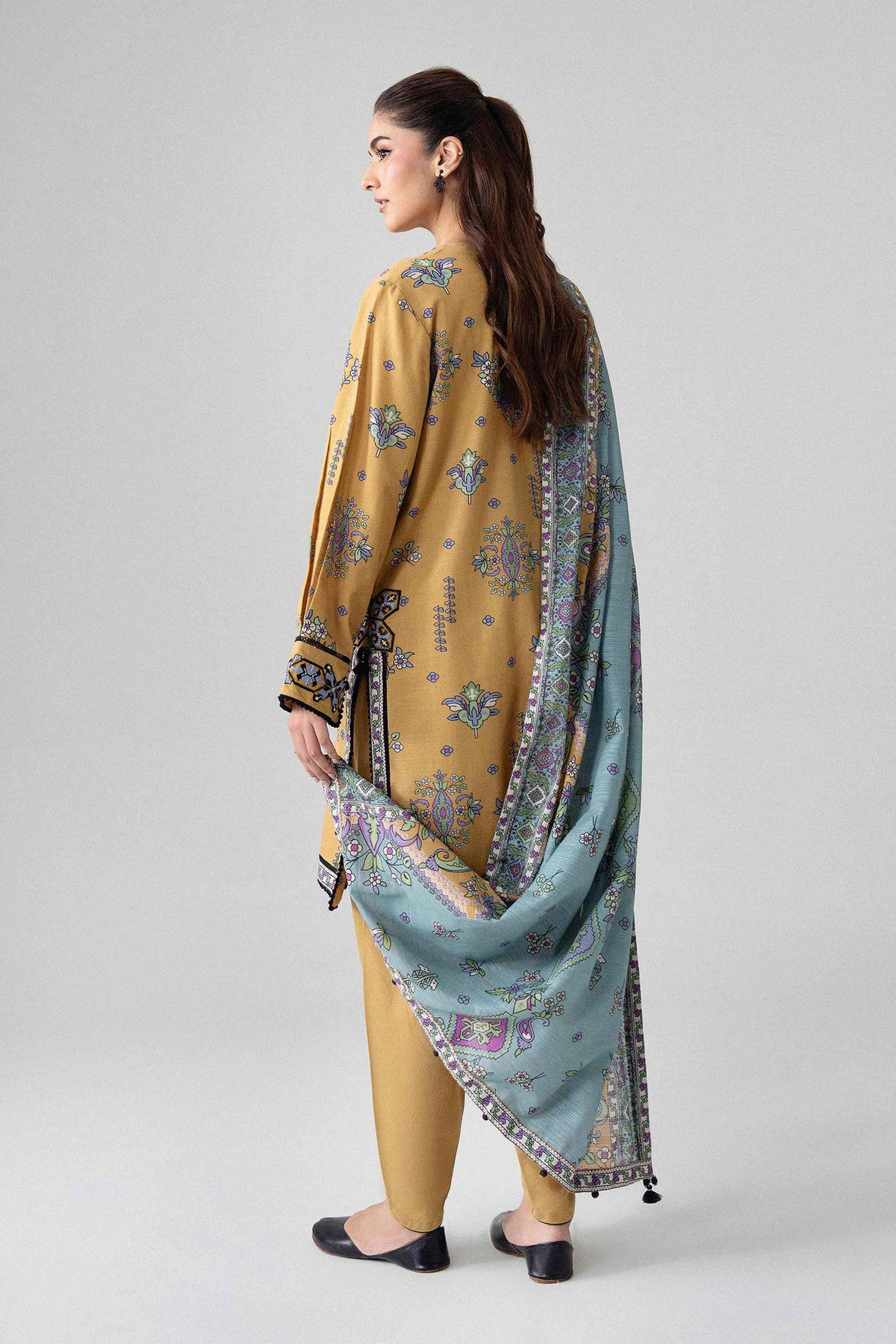 3 Piece - Printed Embroidered Suit - U3PE-NISHA26WV1-35