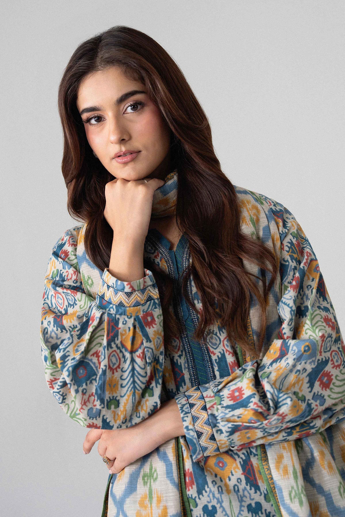 3 Piece - Printed Embroidered Suit - U3PE-NISHA26WV1-39