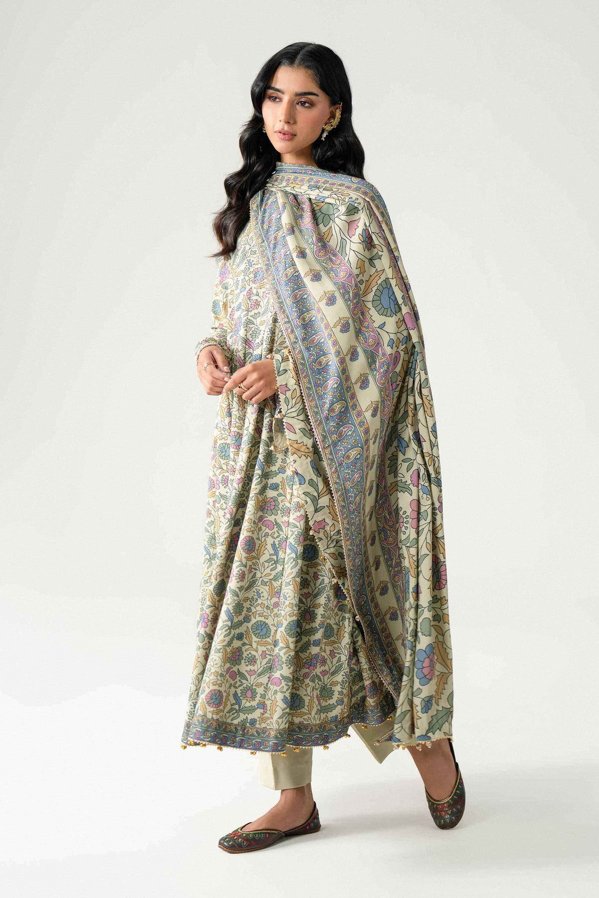 3 Piece - Printed Embroidered Suit - U3PE-NISHA26WV1-42 for, - Unstitched Collection | Nishat | Shop Online