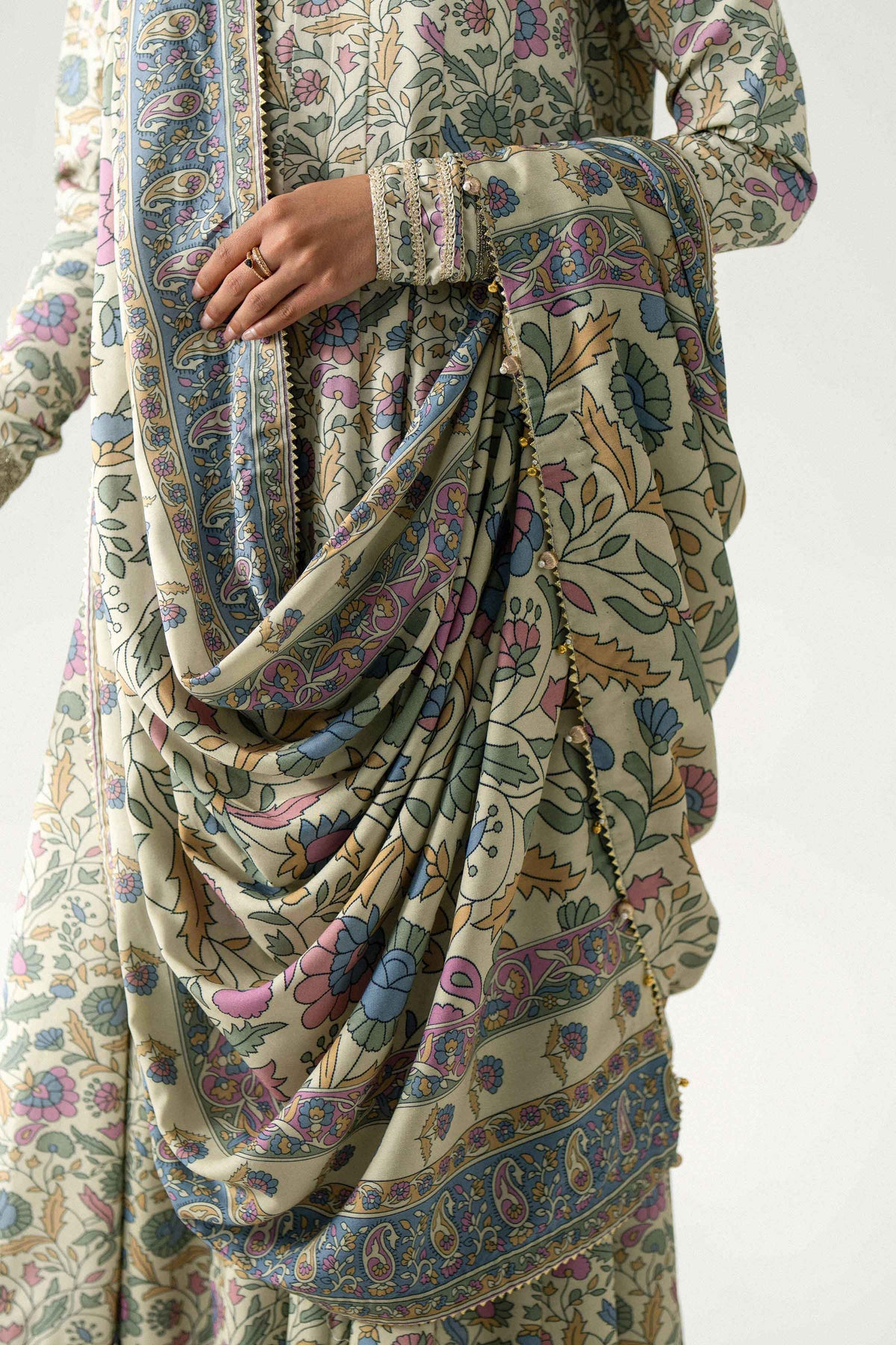 3 Piece - Printed Embroidered Suit - U3PE-NISHA26WV1-42