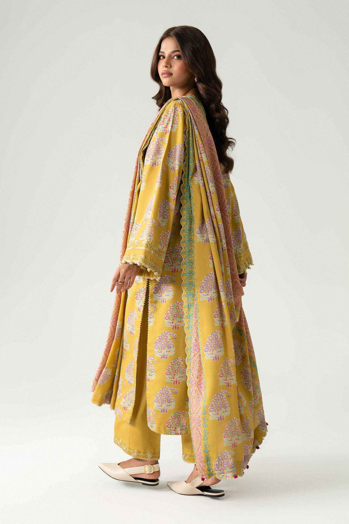 3 Piece - Printed Embroidered Suit - U3PE-NISHA26WV1-45