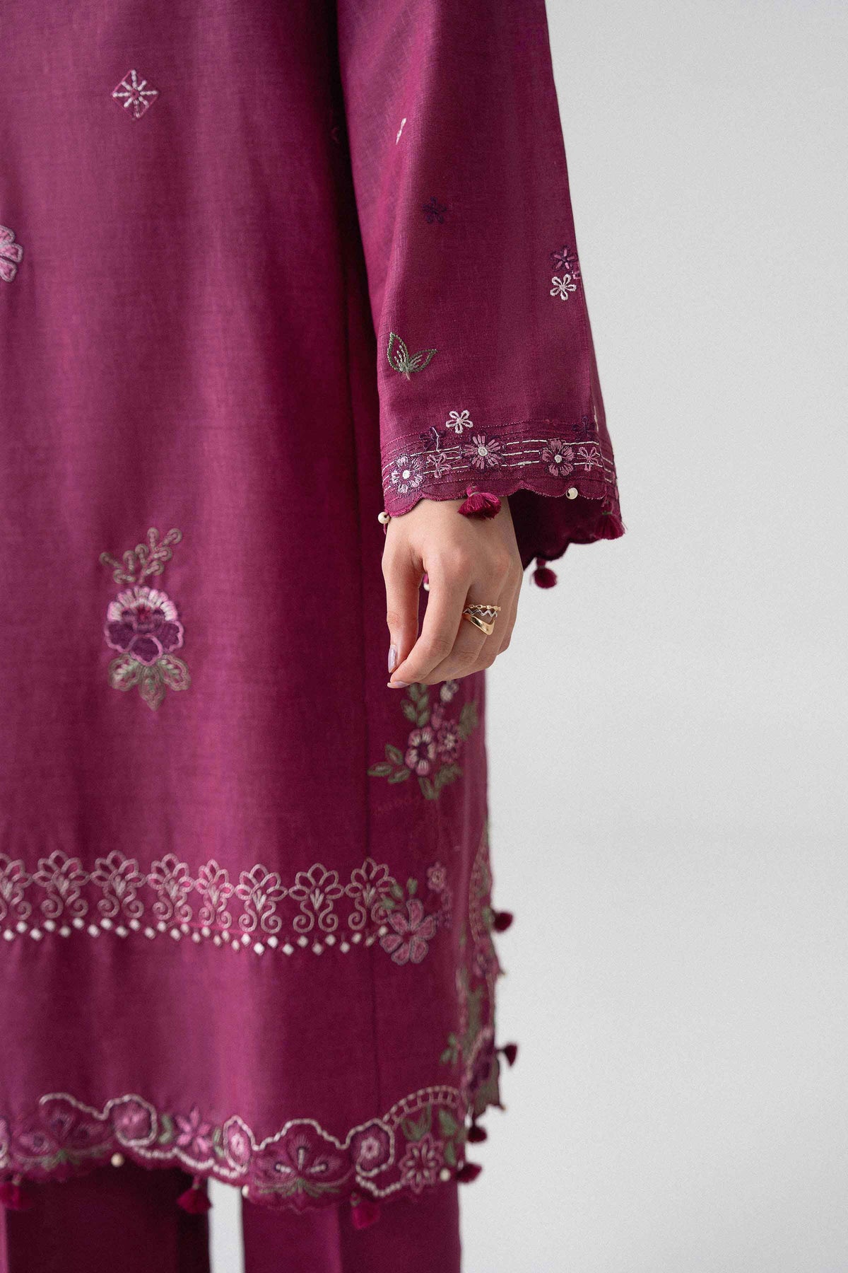 3 Piece - Embroidered Suit - U3PE-NISHA26WV1-52