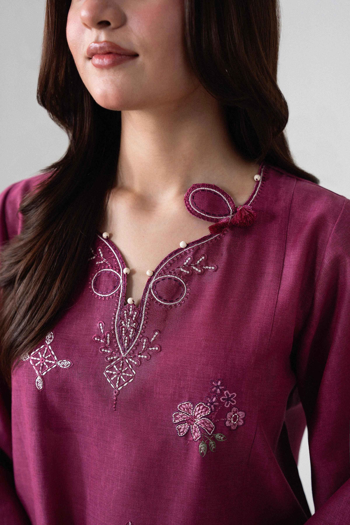 3 Piece - Embroidered Suit - U3PE-NISHA26WV1-52