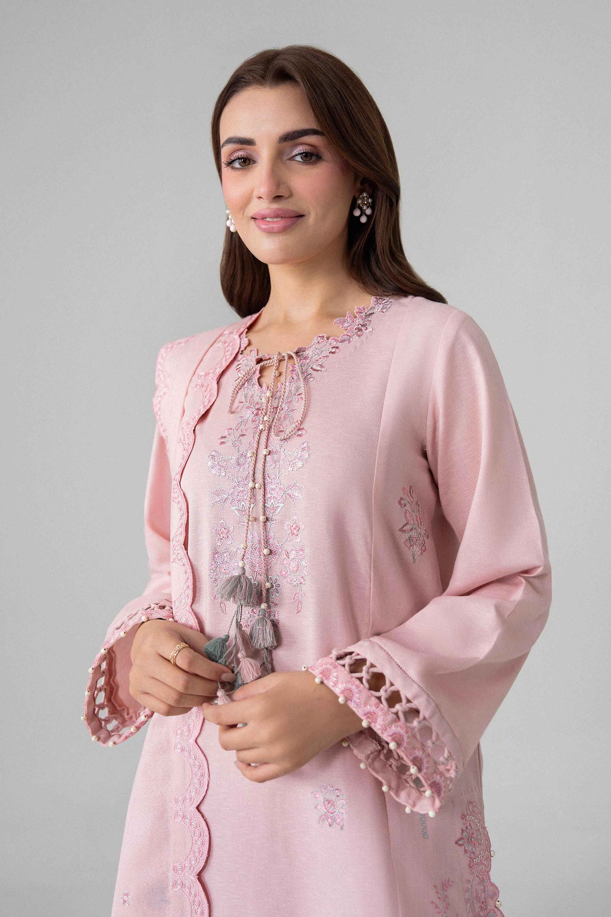 3 Piece - Embroidered Suit - U3PE-NISHA26WV1-58