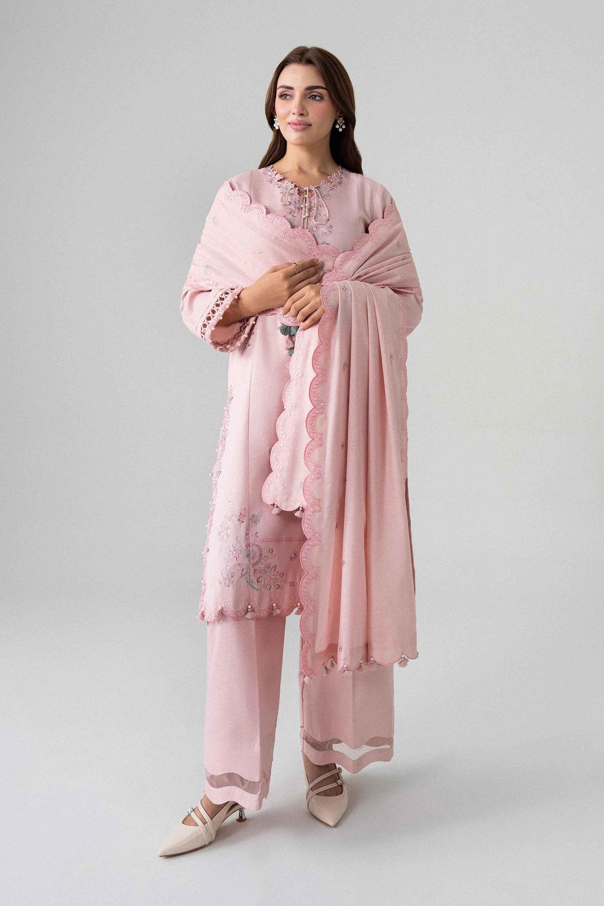 3 Piece - Embroidered Suit - U3PE-NISHA26WV1-58