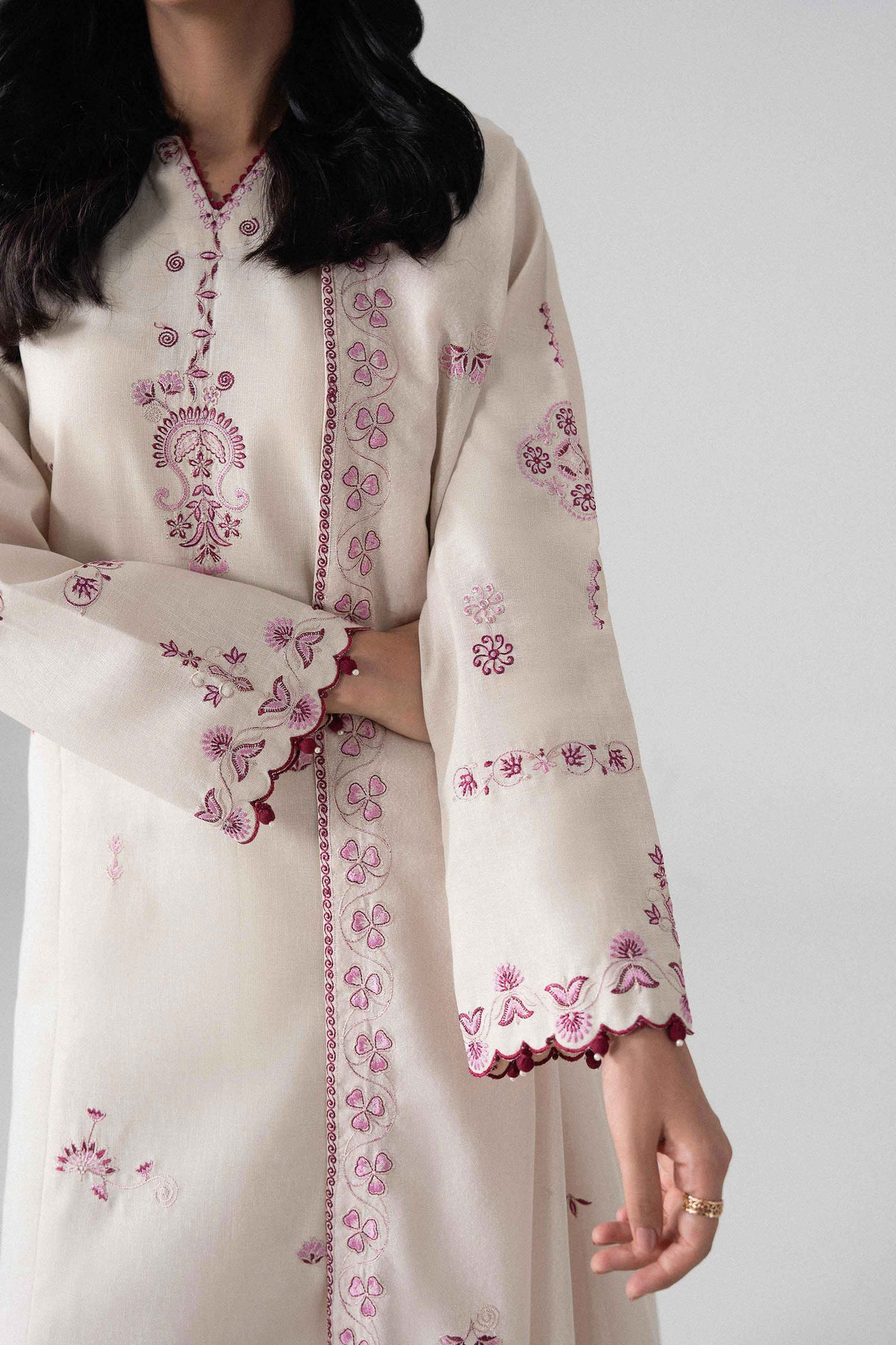 3 Piece - Embroidered Suit - U3PE-NISHA26WV1-59