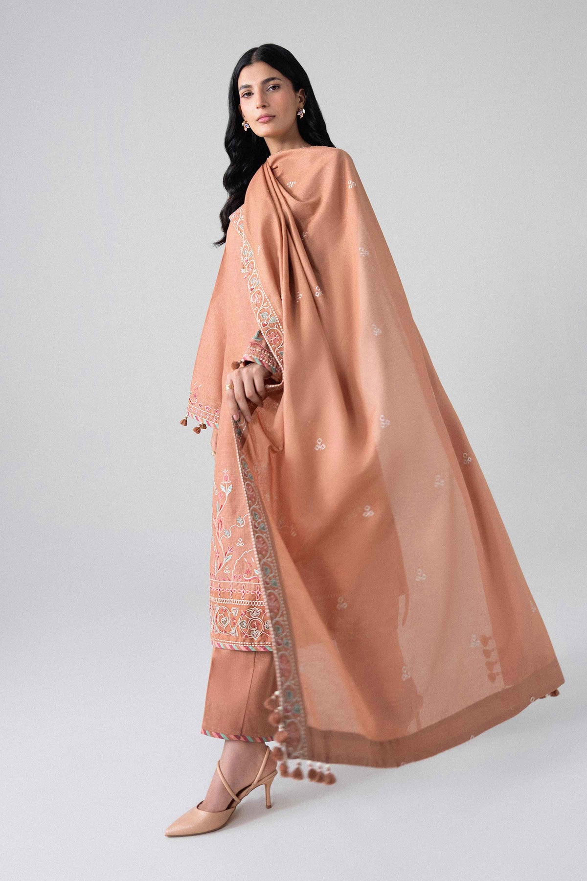 3 Piece - Embroidered Suit - U3PE-NISHA26WV1-60