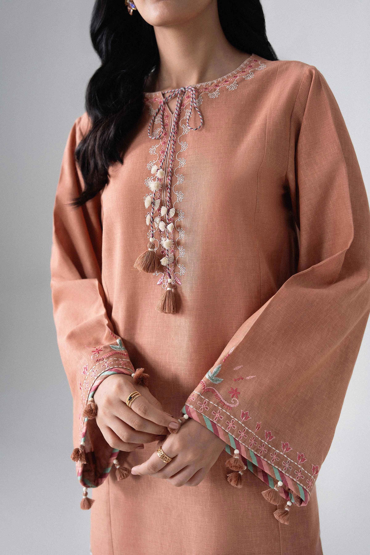 3 Piece - Embroidered Suit - U3PE-NISHA26WV1-60