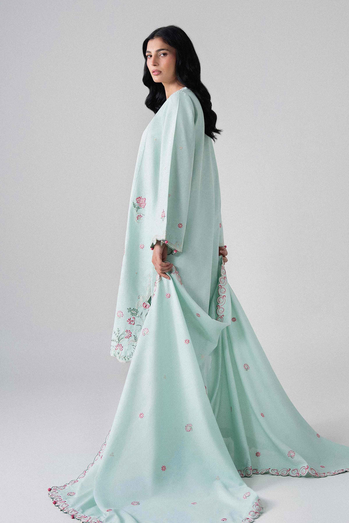 3 Piece - Embroidered Suit - U3PE-NISHA26WV1-61