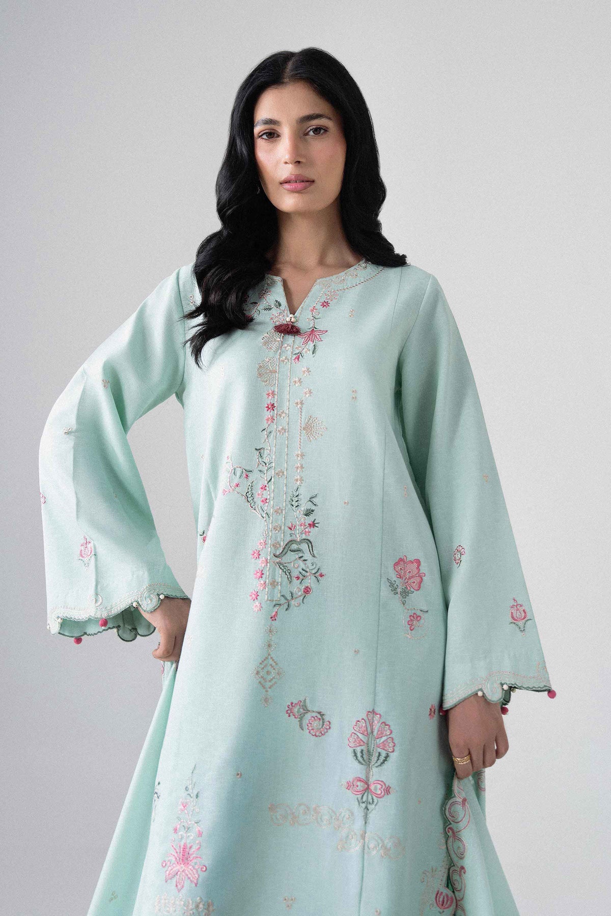 3 Piece - Embroidered Suit - U3PE-NISHA26WV1-61