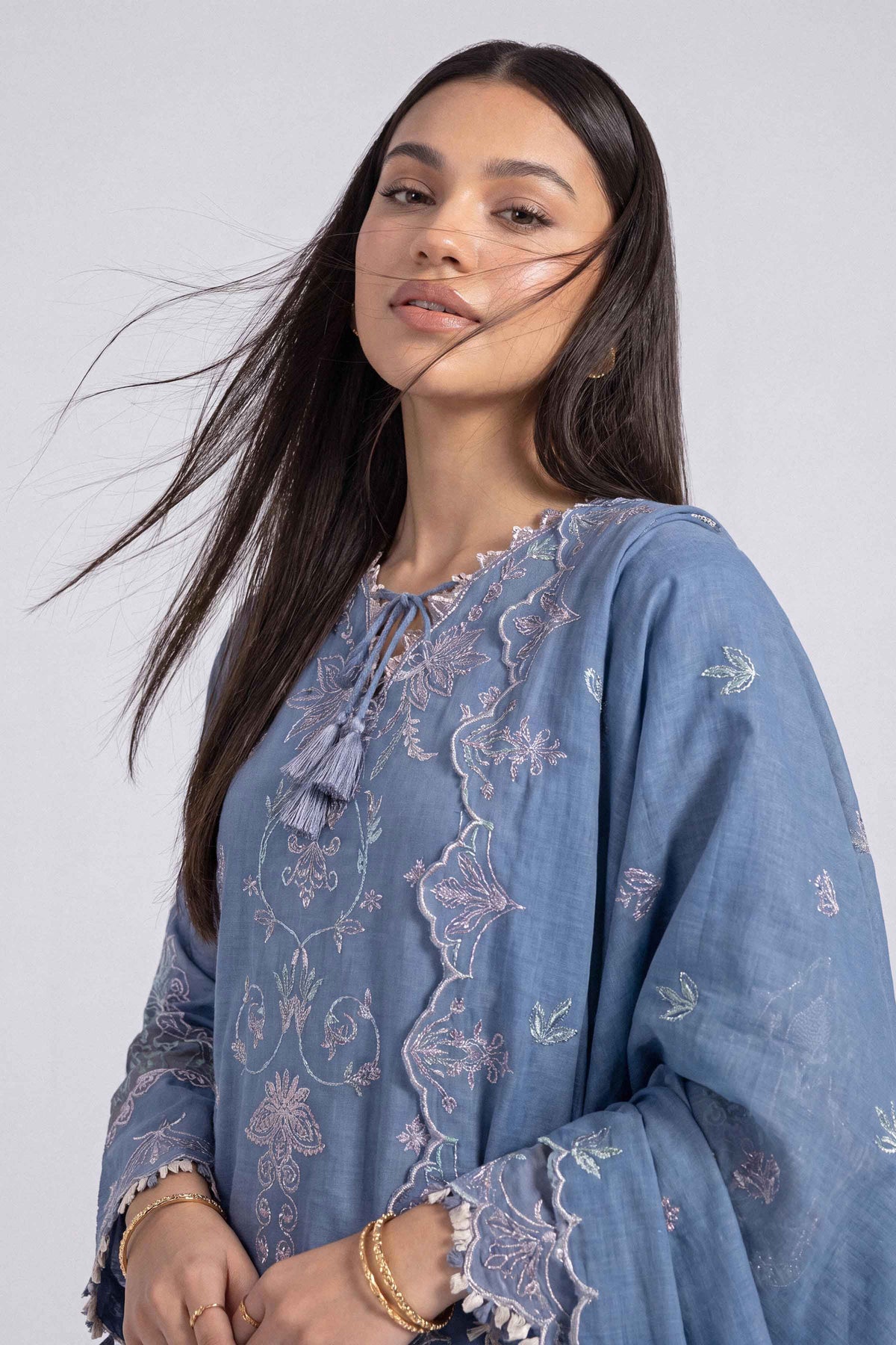 3 Piece - Embroidered Suit - U3PE-NISHA26WV1-62