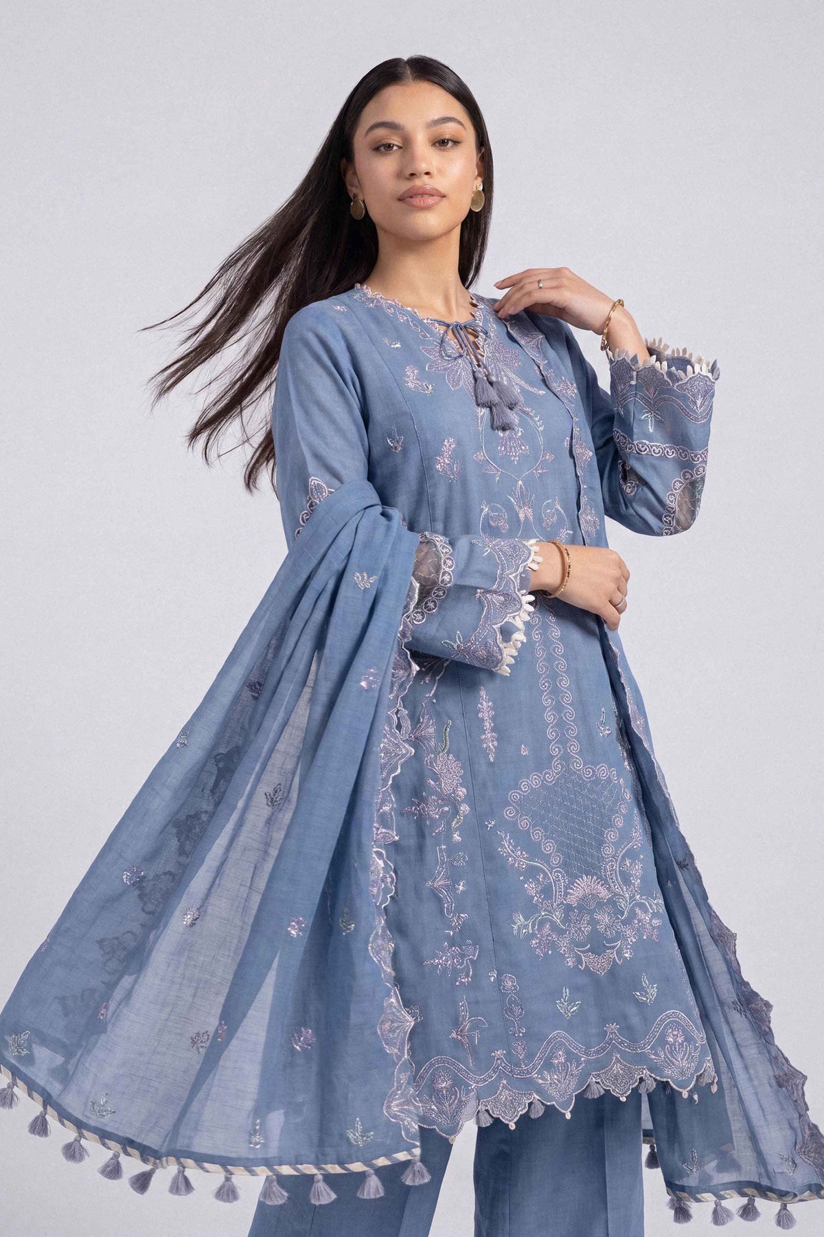 3 Piece - Embroidered Suit - U3PE-NISHA26WV1-62