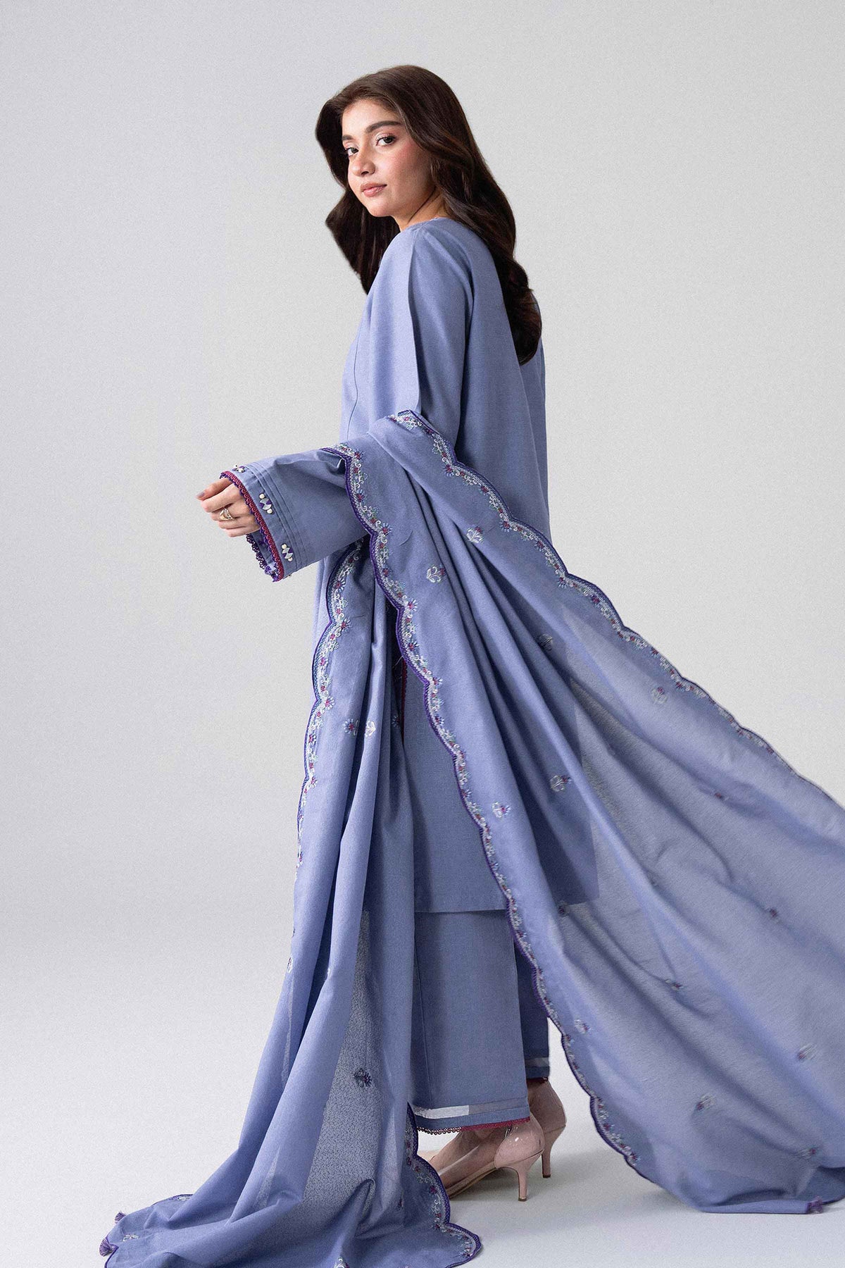 3 Piece - Embroidered Suit - U3PE-NISHA26WV1-63