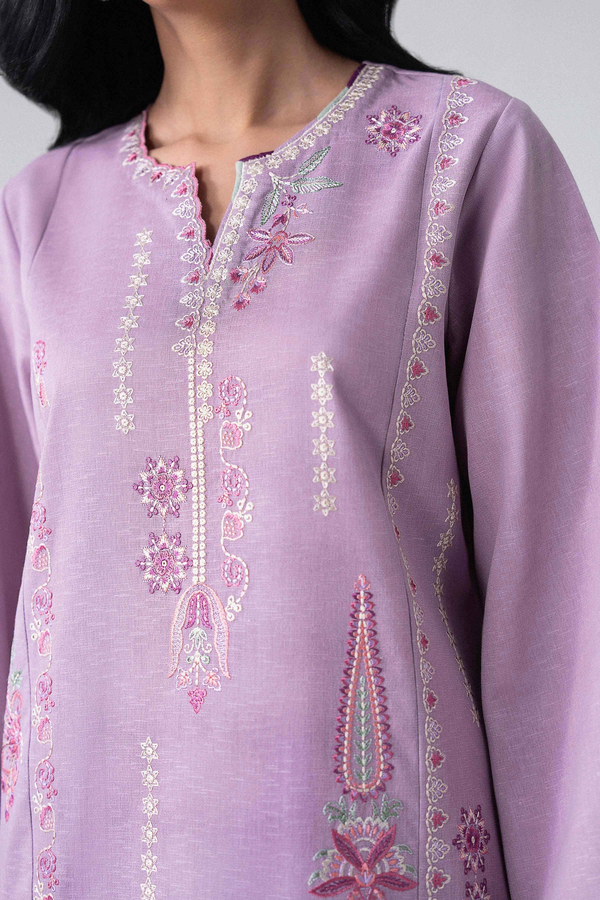3 Piece - Embroidered Suit - U3PE-NISHA26WV1-64