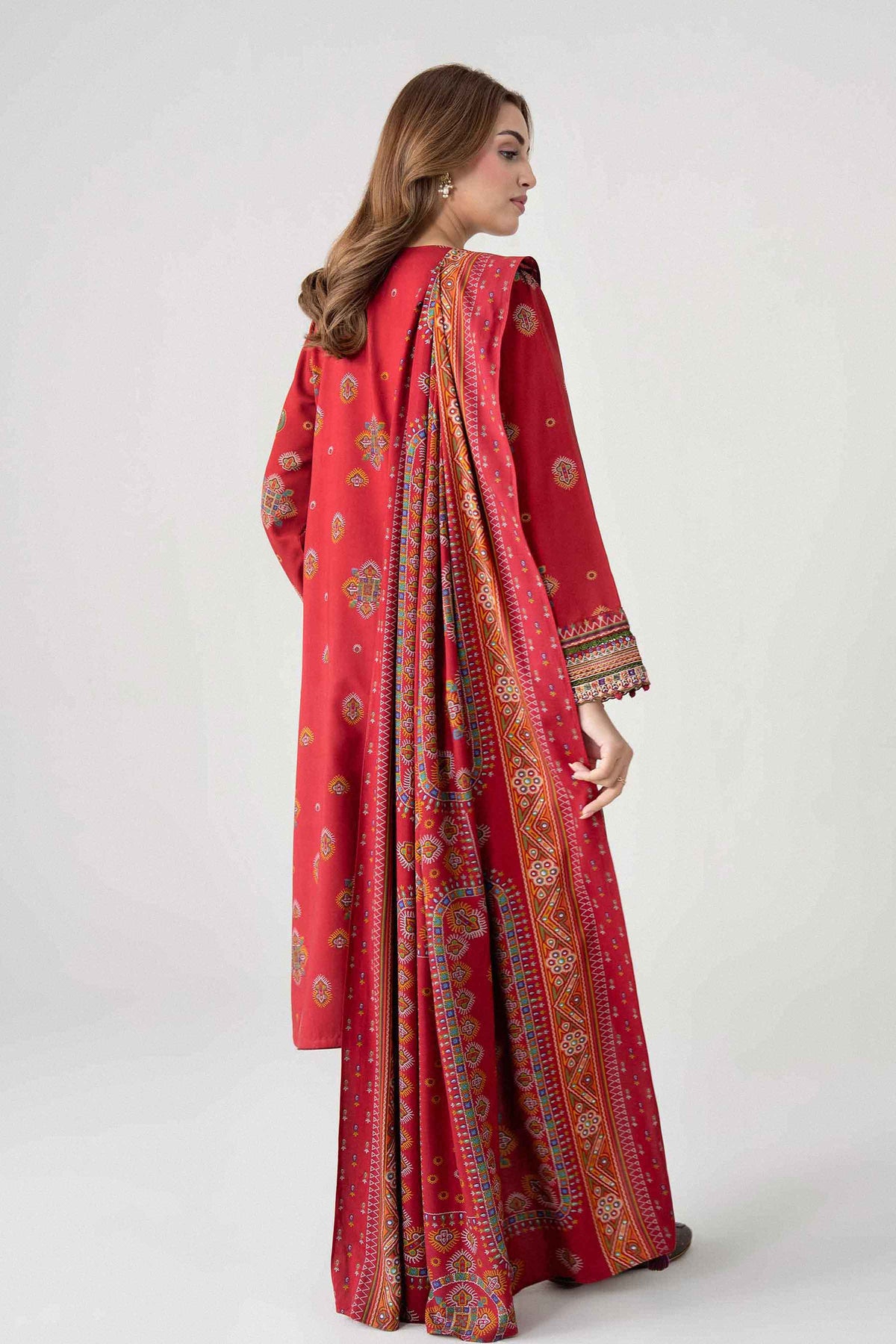 3 Piece - Printed Embroidered Suit - U3PE-NISHA26WV1-8