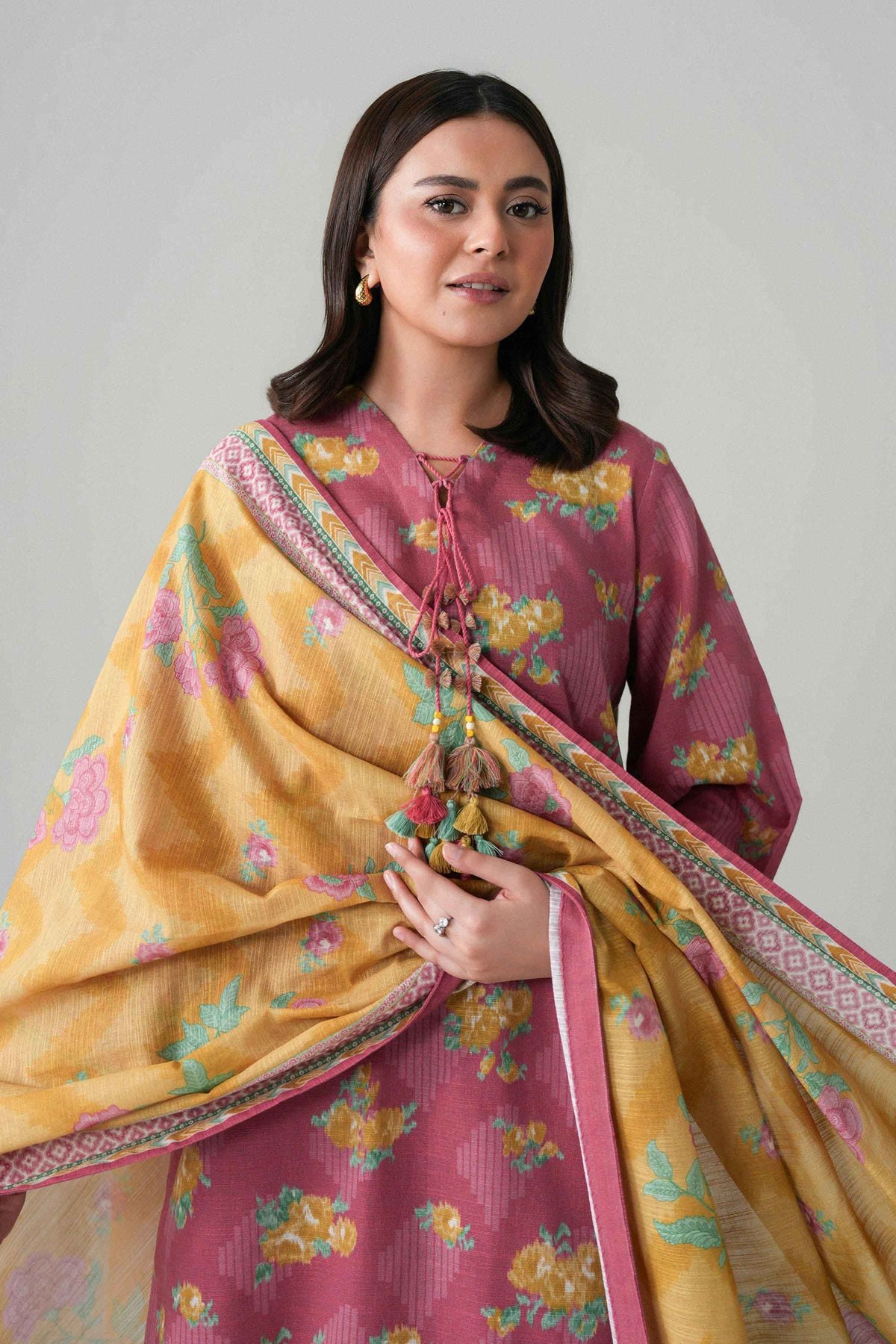 3 Piece - Printed Embroidered Suit - U3PE-NISHA26WV1-87