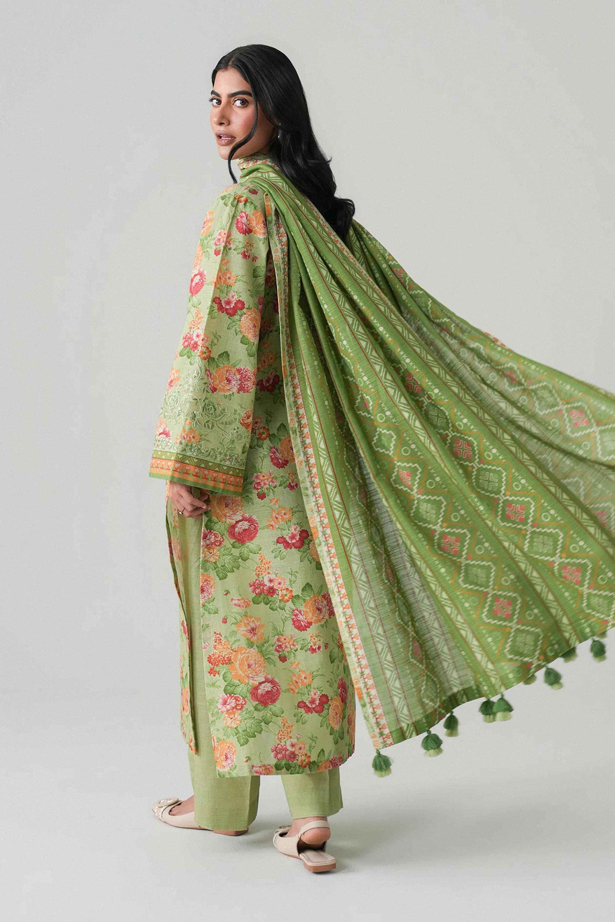 3 Piece - Printed Embroidered Suit - U3PE-NISHA26WV1-97