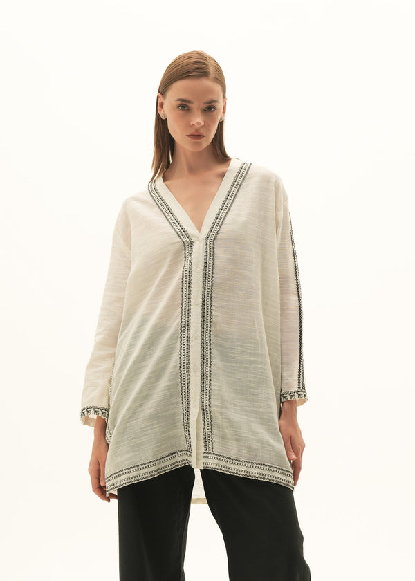 Embroidered Cotton Blouse - KOA