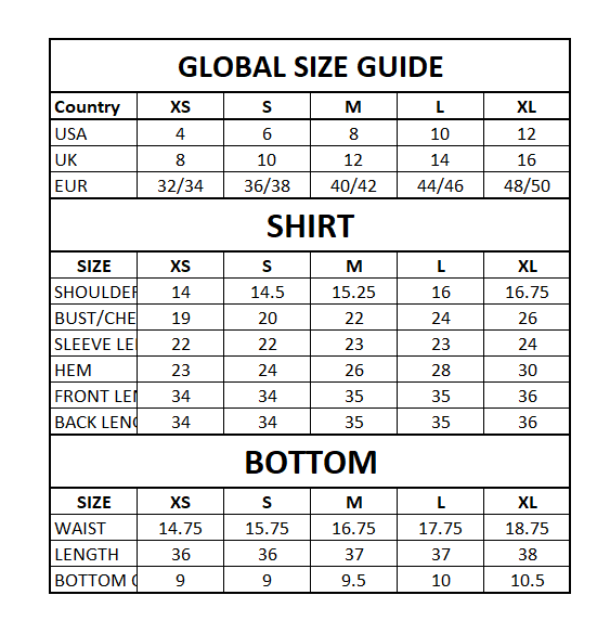 Size Guide