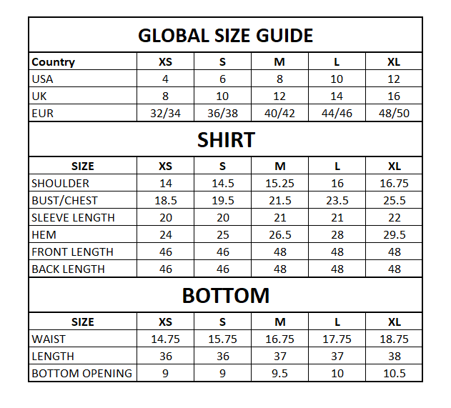 Size Guide