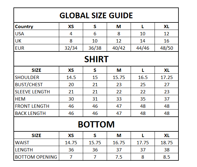 Size Guide