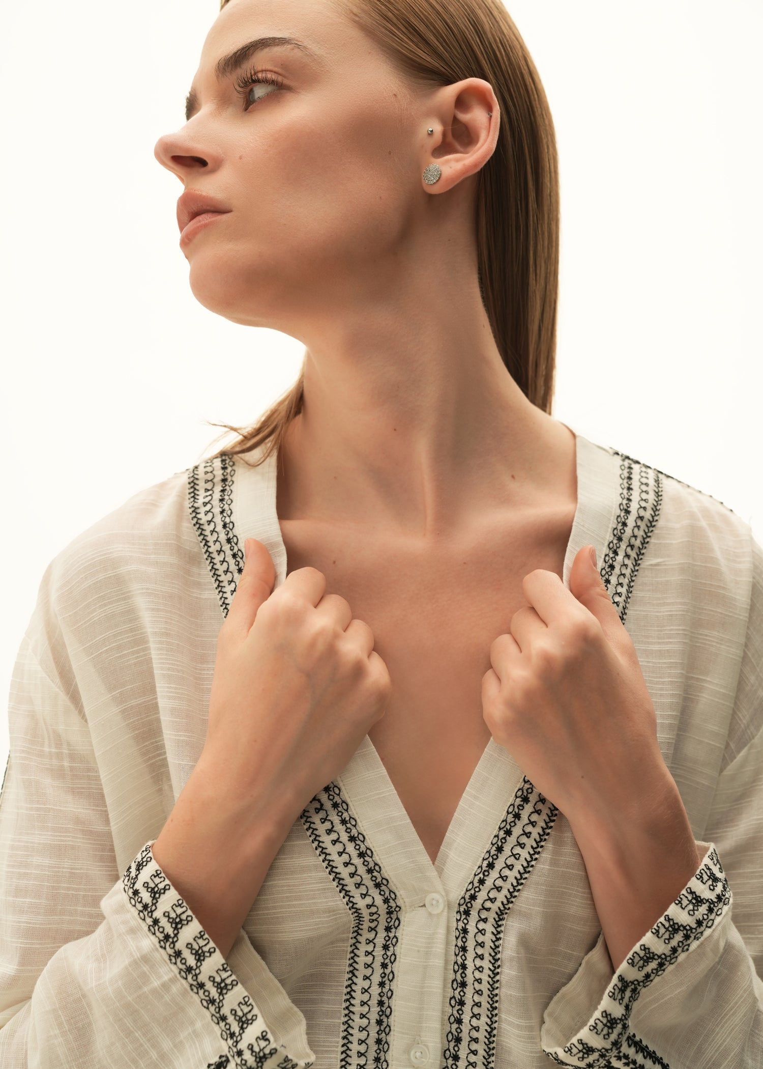 Embroidered Cotton Blouse - KOA