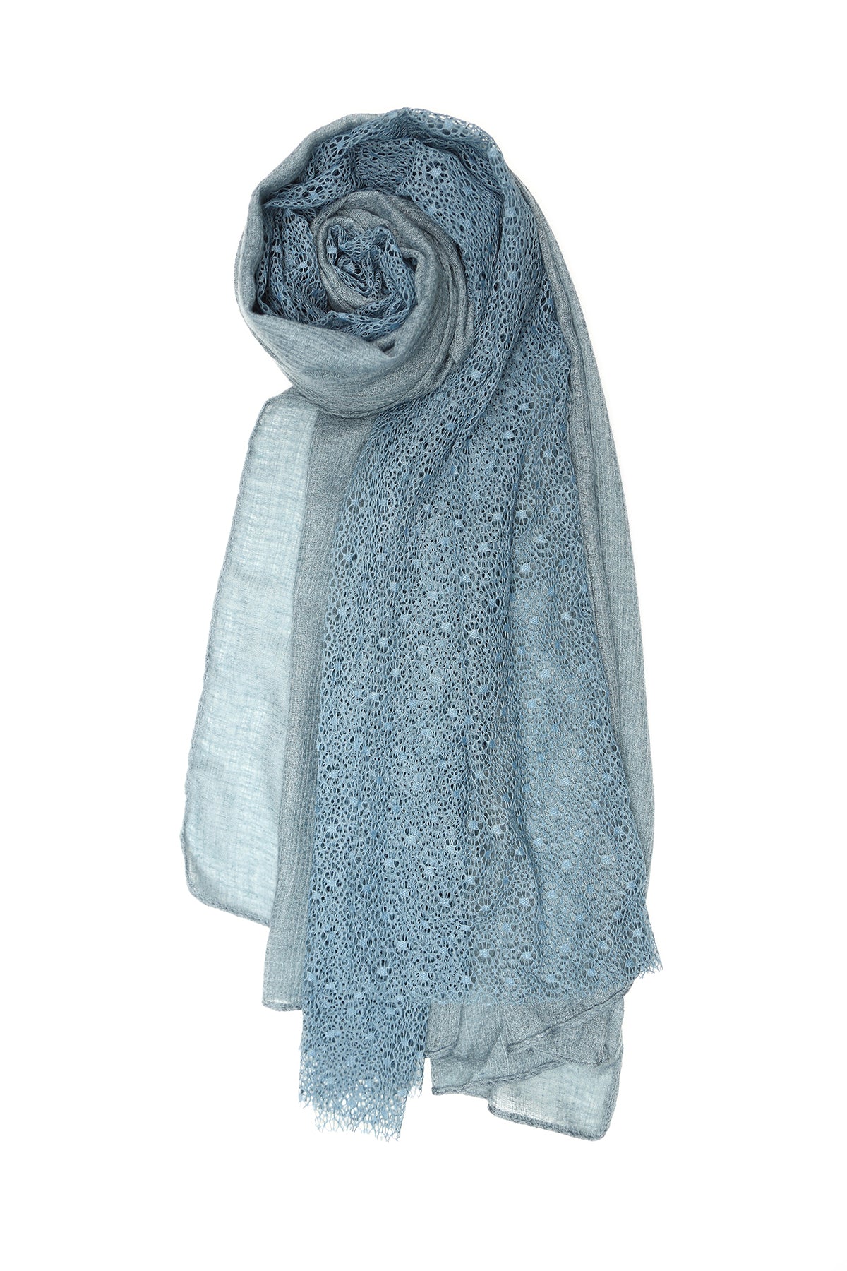 Blue Women Scarves-427532108-S22