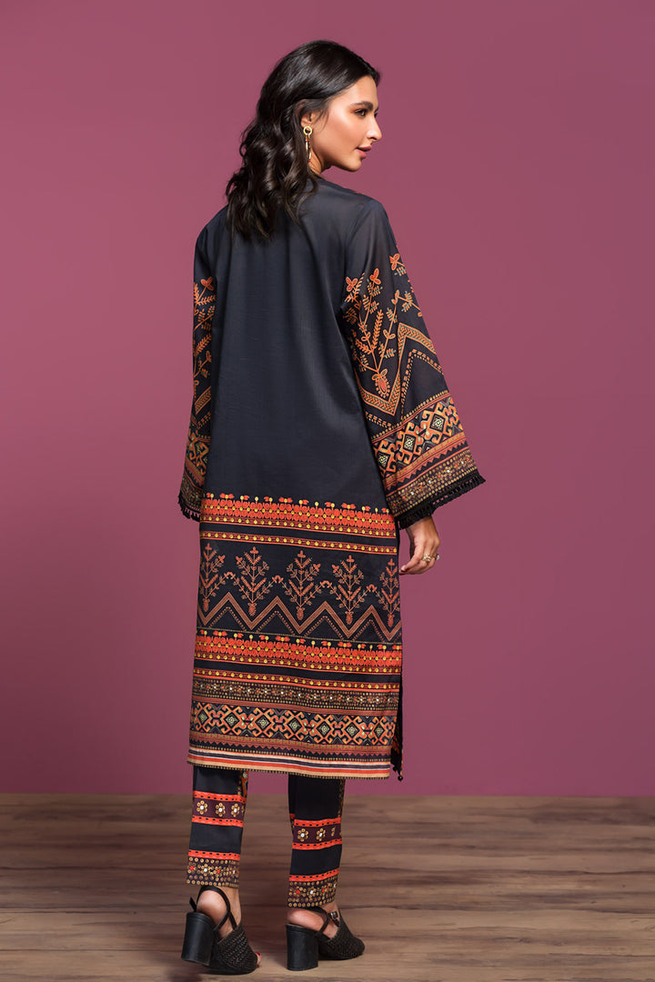 PDS20-09 Printed Stitched Lawn Shirt & Cambric Trouser - 2PC - Nishat Linen UAE