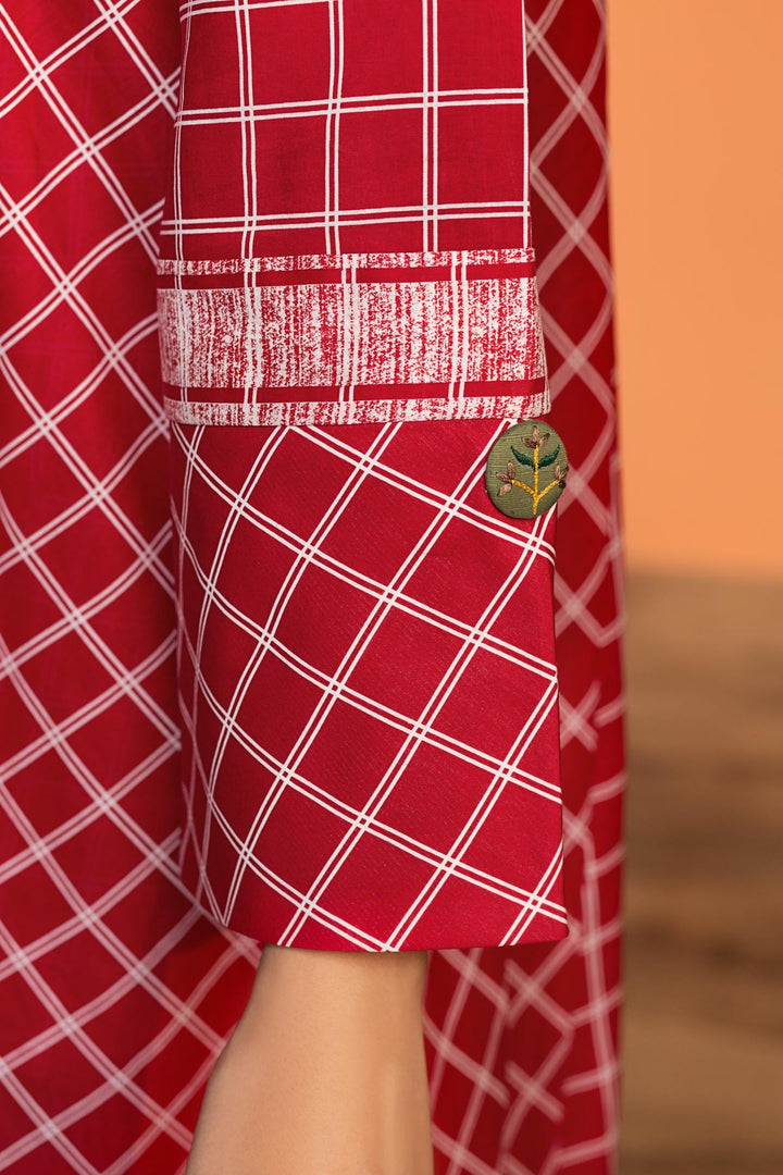 PDS20-11 Printed Stitched Lawn Shirt, Trouser & Dupatta - 3PC - Nishat Linen UAE