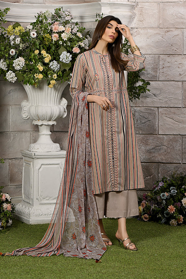 42206052-Printed Embroidered 3PC
