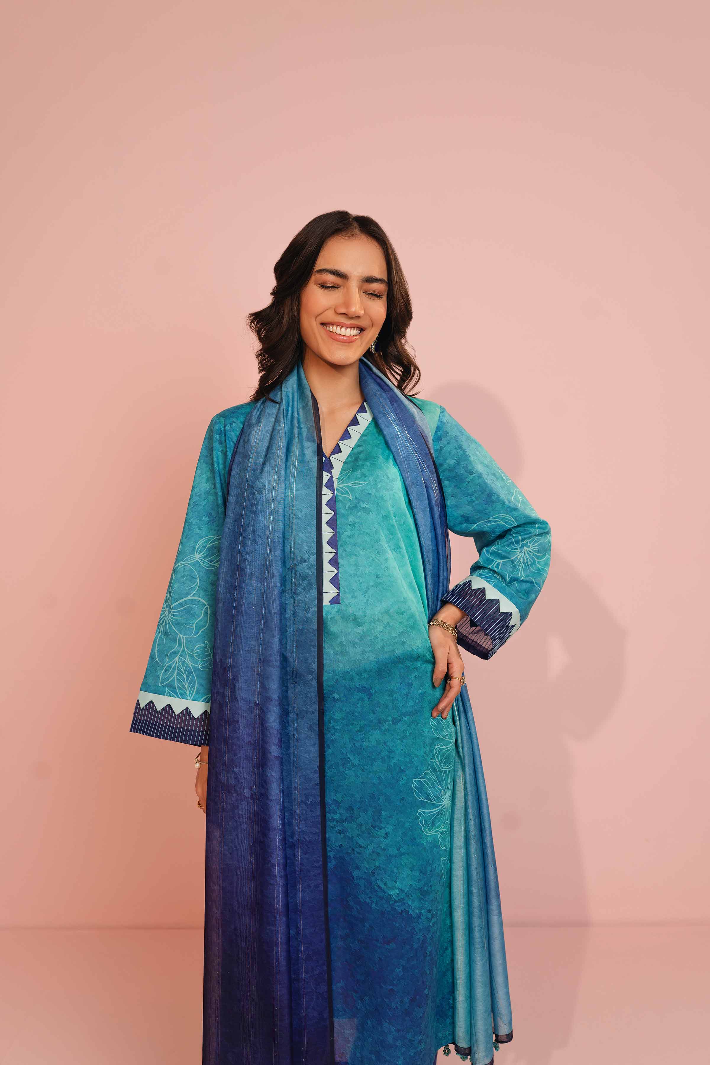 3 Piece - Digital Printed Suit - 42301419