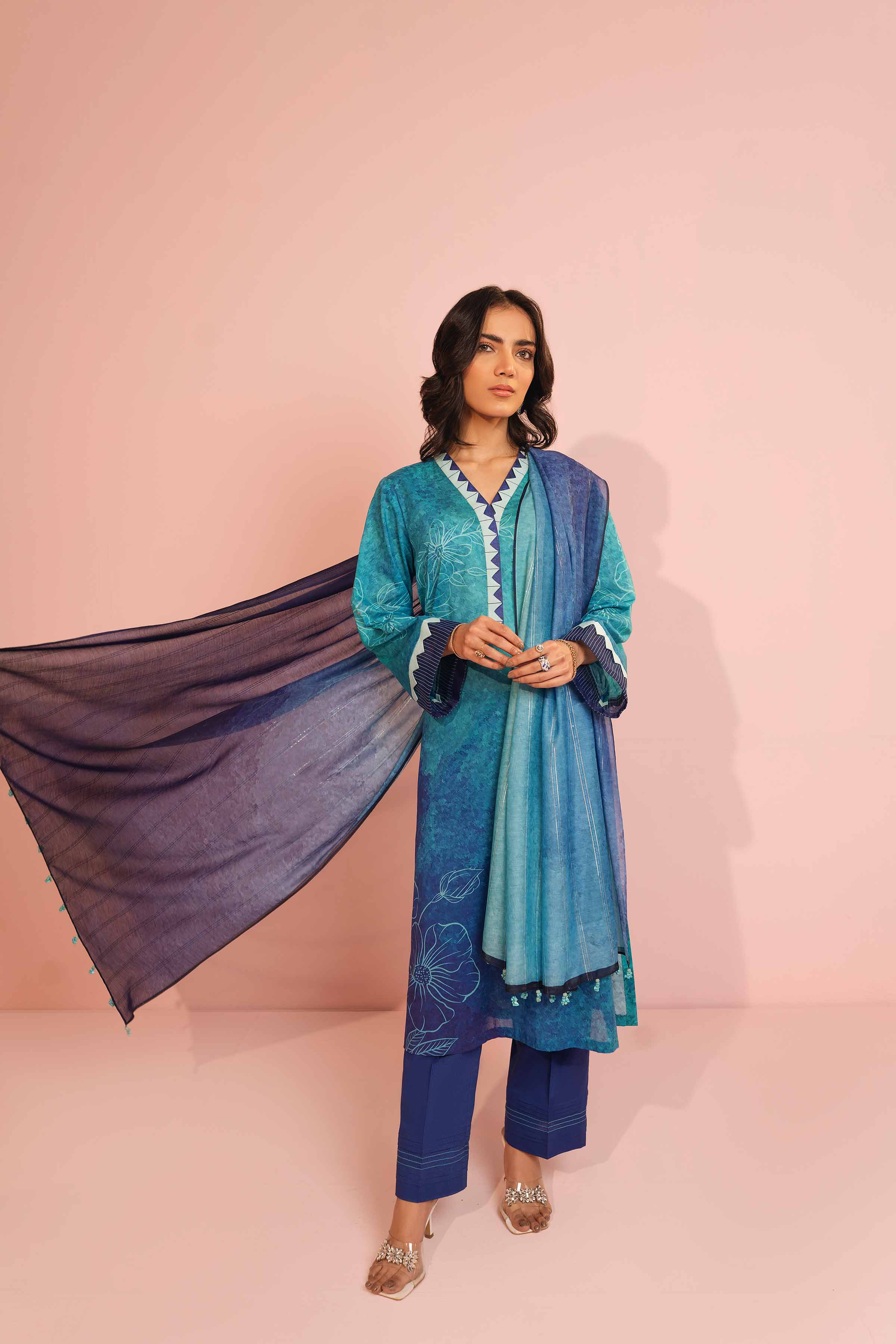 3 Piece - Digital Printed Suit - 42301419