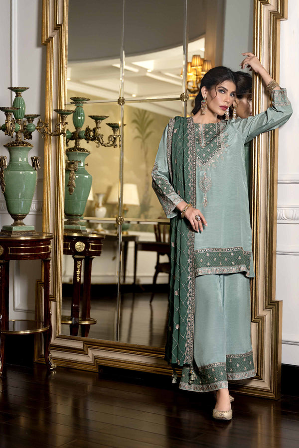 3 Piece - Embroidered Suit - 42308010