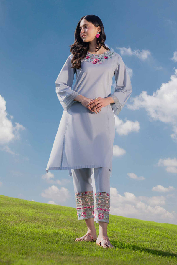 2 Piece - Dyed Embroidered Suit - 42401058