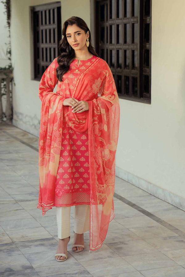 2 Piece - Printed Embroidered Suit - 42401088